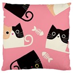 Cat Pattern Backgroundpet Large Cushion Case (One Side)