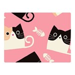 Cat Pattern Backgroundpet Double Sided Flano Blanket (Mini) 
