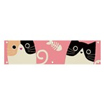 Cat Pattern Backgroundpet Banner and Sign 4  x 1 