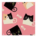 Cat Pattern Backgroundpet Banner and Sign 4  x 4 