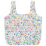 Flowery Floral Abstract Decorative Ornamental Full Print Recycle Bag (XL)