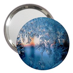 Frost Winter Morning Snow Season White Holiday 3  Handbag Mirrors by artworkshop