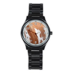 Horse Coat Animal Equine Stainless Steel Round Watch by artworkshop