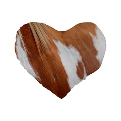 Horse Coat Animal Equine Standard 16  Premium Heart Shape Cushions by artworkshop