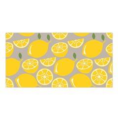 Lemon Wallpaper Satin Shawl 45  X 80  by artworkshop