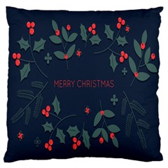 Merry Christmas Holiday Pattern  Large Cushion Case (one Side) by artworkshop