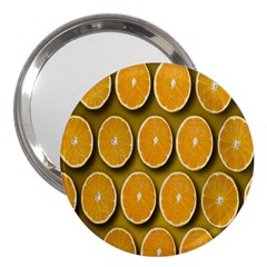 Orange Slices Cross Sections Pattern 3  Handbag Mirrors by artworkshop