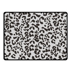 Grey And Black Jaguar Dots Double Sided Fleece Blanket (small)  by ConteMonfrey