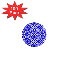 Portuguese Tiles Vibes Plaids 1  Mini Buttons (100 Pack)  by ConteMonfrey