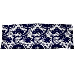 Blue Lace Decorative - Pattern 14th And 15th Century - Italy Vintage Body Pillow Case (dakimakura) by ConteMonfrey