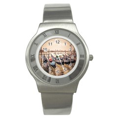 Black Several Boats - Colorful Italy  Stainless Steel Watch by ConteMonfrey
