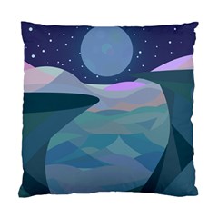 Landscapes Moon Stars Night Standard Cushion Case (one Side) by Wegoenart