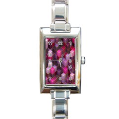 Cube-surface Rectangle Italian Charm Watch by nateshop