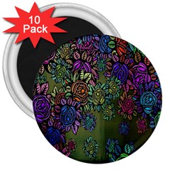 Flowers 3  Magnets (10 Pack)  by nateshop