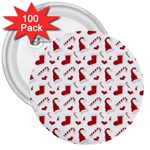 Christmas Template Advent Cap 3  Buttons (100 pack) 