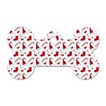 Christmas Template Advent Cap Dog Tag Bone (One Side)