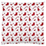 Christmas Template Advent Cap Large Flano Cushion Case (One Side)