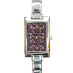 Spiral Rectangle Italian Charm Watch by nateshop