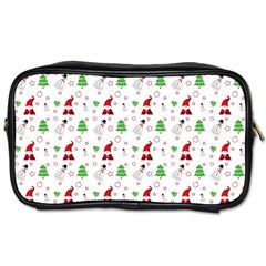 Santa Claus Snowman Christmas Xmas Toiletries Bag (two Sides) by Amaryn4rt