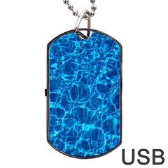 Water Dog Tag Usb Flash (two Sides)