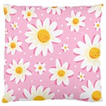 Sunflower Love Large Flano Cushion Case (Two Sides)