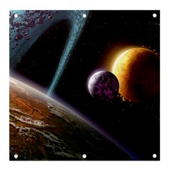 Planets In Space Banner And Sign 4  X 4 