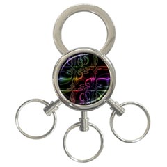 Patina Swirl 3-ring Key Chain by MRNStudios