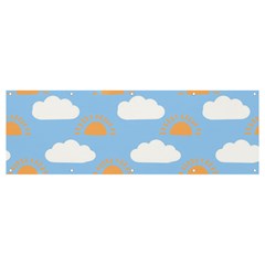 Sun And Clouds   Banner And Sign 12  X 4  by ConteMonfrey