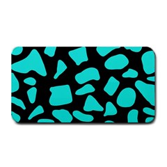 Neon Cow Dots Blue Turquoise And Black Medium Bar Mats by ConteMonfrey