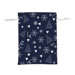 Illustration Christmas Tree Christmas Snow Lightweight Drawstring Pouch (m) by danenraven