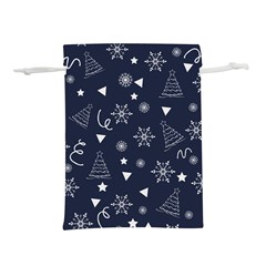 Illustration Christmas Tree Christmas Snow Lightweight Drawstring Pouch (l) by danenraven