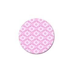 Illustration Background Pink Flower Abstract Pattern Golf Ball Marker by danenraven