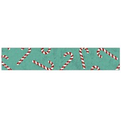 Christmas Candy Cane Background Large Flano Scarf  by danenraven