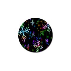 Snowflakes Lights Golf Ball Marker (4 Pack) by artworkshop