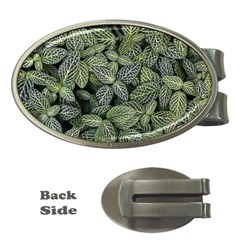 Leaves Foliage Botany Plant Money Clips (oval)  by Ravend