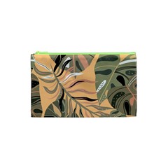 Leaves Monstera Picture Print Pattern Cosmetic Bag (xs) by Ravend