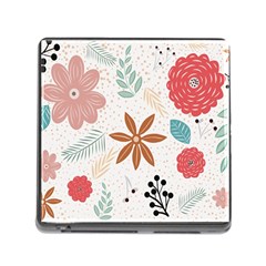 Nature Flora Background Wallpaper Memory Card Reader (square 5 Slot) by Ravend