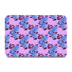 Roses Flowers Background Leaves Plate Mats