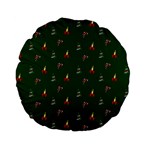 Christmas Background Standard 15  Premium Flano Round Cushions Front