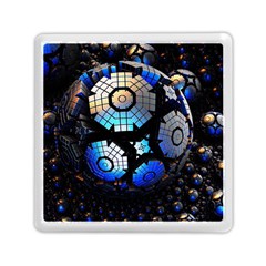 Illustration Tech Galaxy Robot Bot Science Memory Card Reader (square) by danenraven