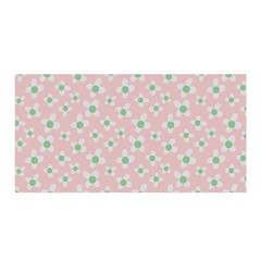 Pink Spring Blossom Satin Wrap 35  X 70  by ConteMonfrey