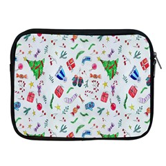 New Year Christmas Winter Watercolor Apple Ipad 2/3/4 Zipper Cases by artworkshop