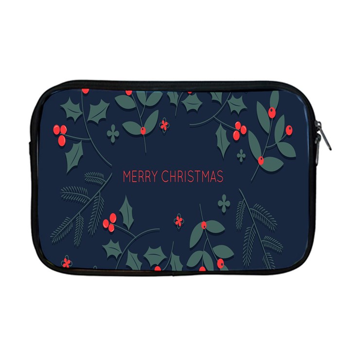 Merry Christmas  Frame Flora Apple MacBook Pro 17  Zipper Case