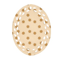 Gingerbread Star Ornament (oval Filigree) by artworkshop