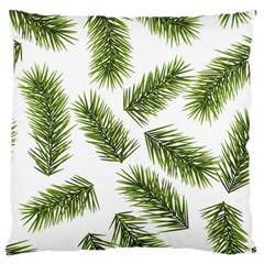 Fir Branch Pattern Christmas Decorative Large Flano Cushion Case (one Side) by artworkshop