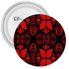 Christmas Red Black Xmas Gift 3  Buttons by artworkshop