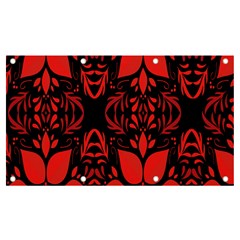 Christmas Red Black Xmas Gift Banner And Sign 7  X 4  by artworkshop
