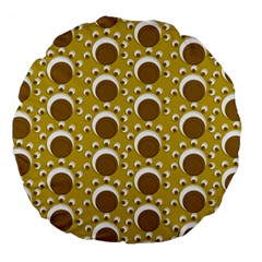 Minimalist Circles  Large 18  Premium Flano Round Cushions by ConteMonfrey
