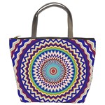 Kaleidoscope Geometric Circles Bucket Bag