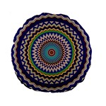Kaleidoscope Geometric Circles Standard 15  Premium Round Cushions